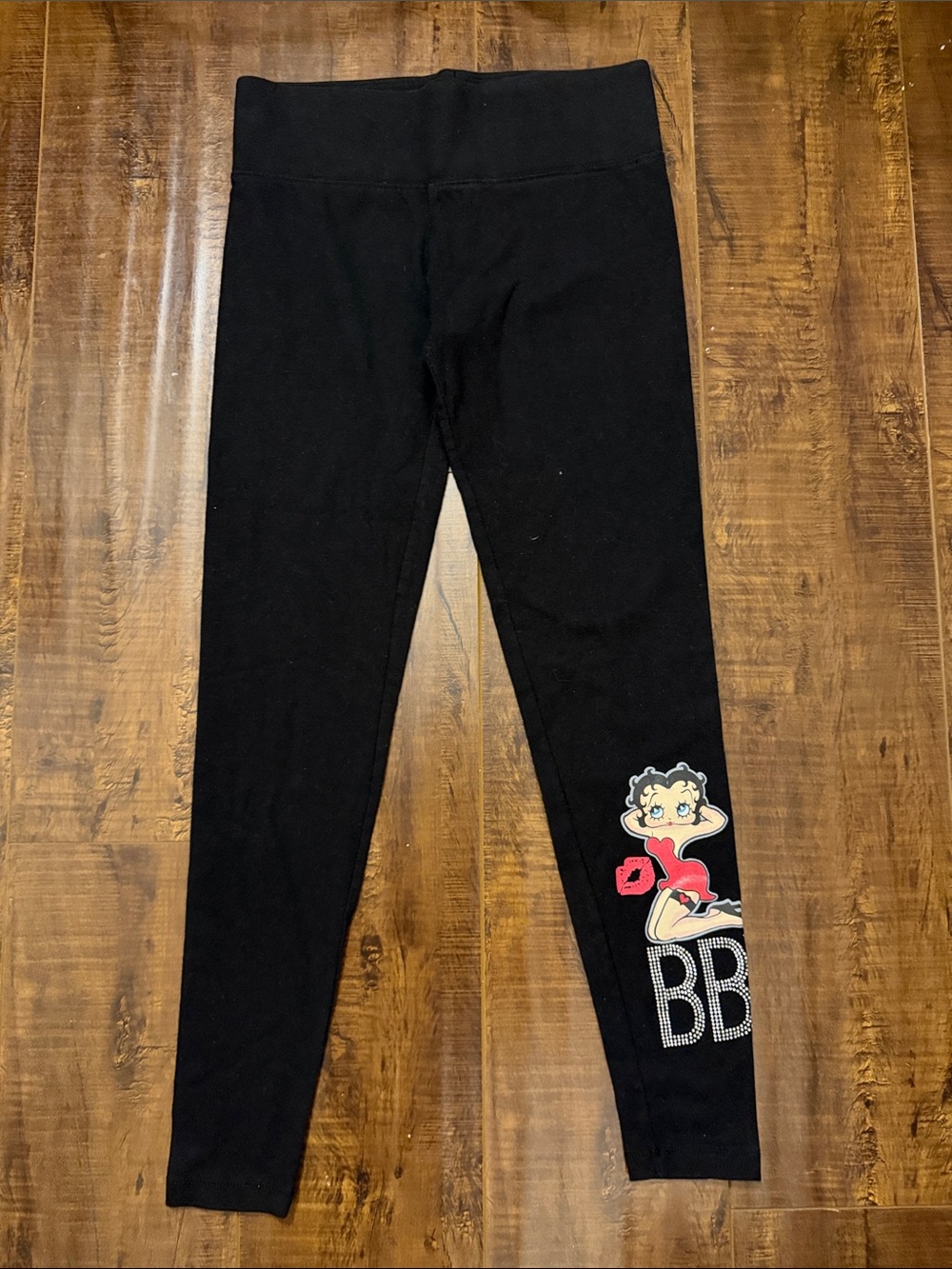 Black Betty Boop Graphic Leggings